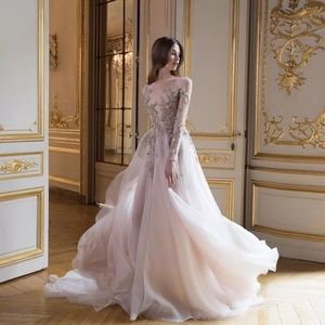 Floral & Ethereal Wedding Dress Gown